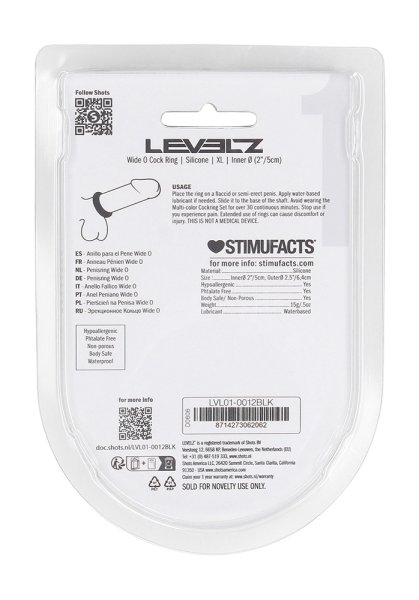 Levelz Wide O Cock Ring X-Large