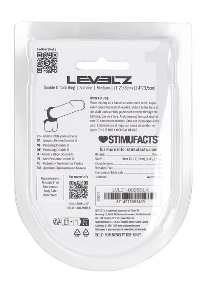 Levelz Double O Cock Ring Medium