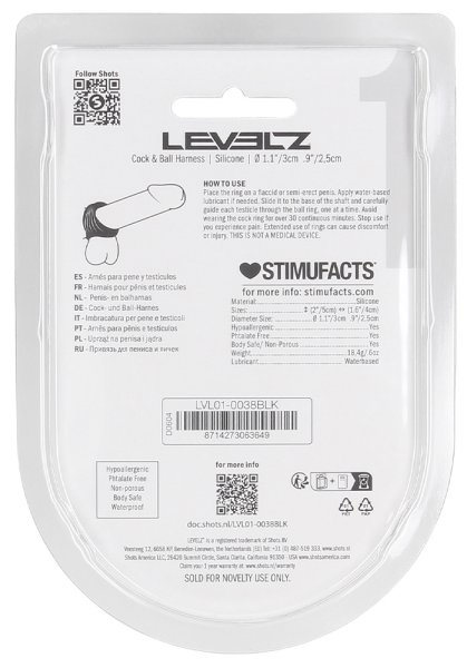 Levelz Cock & Ball Harness