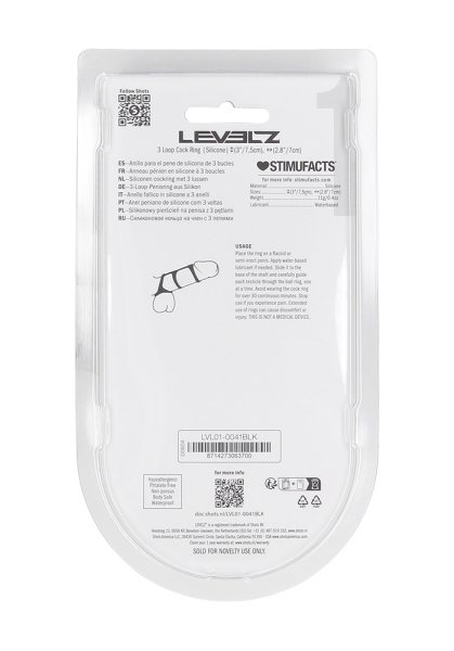 Levelz 3 Loop Cock Ring