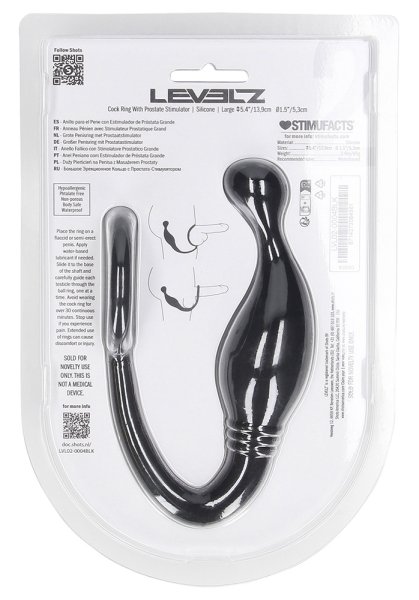 Levelz Cock Ring With Prostate Stimulator Large