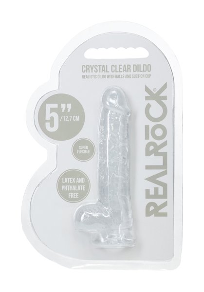 Crystal Clear dildo 13 cm, Clear