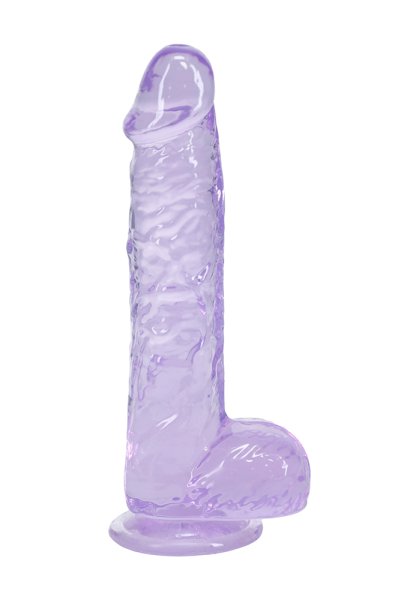 Crystal Clear dildo 13 cm, Purple