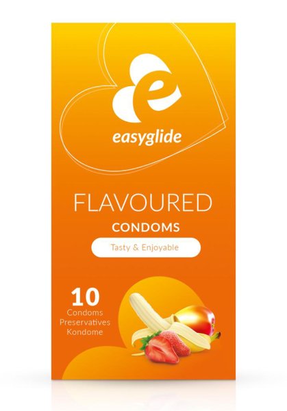 Easyglide Smaksatta Kondomer 10-pack