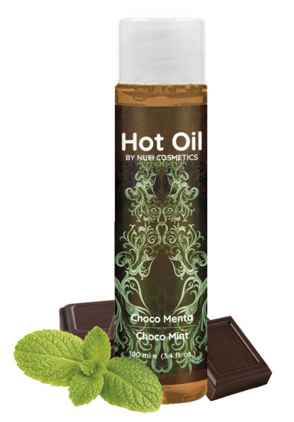 Hot Oil Värmande Massageolja, Chocolate-Mint