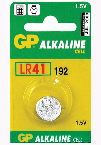 GP Alkaline Cell LR41 - 1 pack
