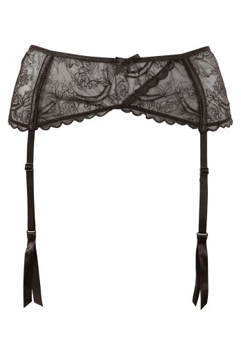 Basic Suspender Belt, Black (Storlek: X-Large)