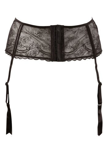 Basic Suspender Belt, Black (Storlek: X-Large)