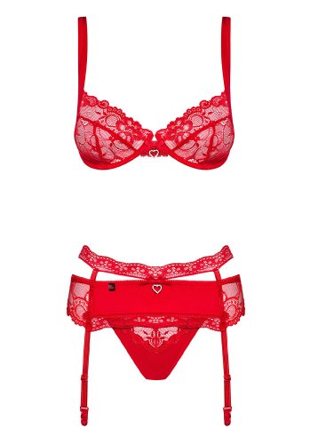 Obsessive Red Bra Set - S/M