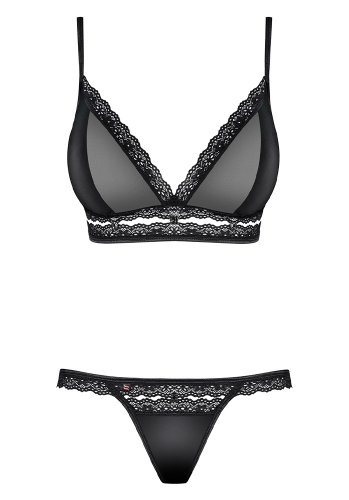 Obsessive Black Bra and String set