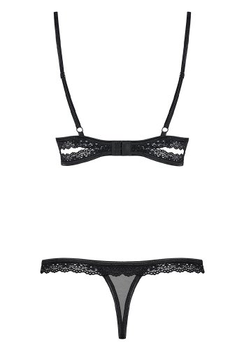 Obsessive Black Bra and String set