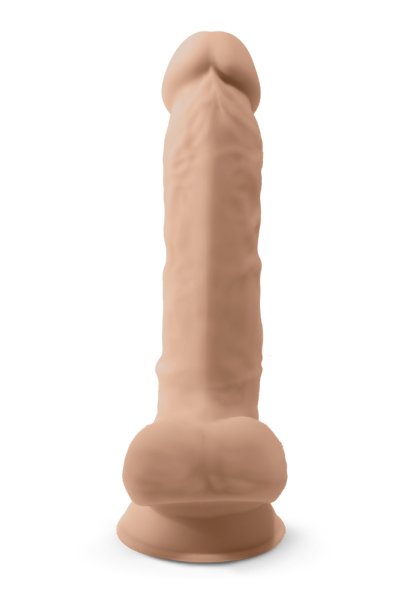 Dual Density Dildo med pung 23 cm
