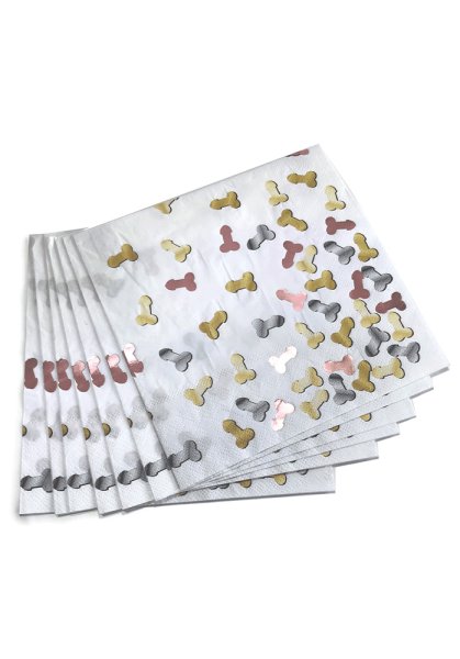 Glitterati Penis Party Napkins