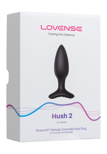 Lovense Hush 2 Bluetooth Butt Plug, 3.8 cm