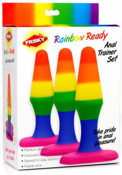 Silicone Rainbow Anal Trainer Set