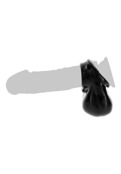 Penis ring with scrotum holder