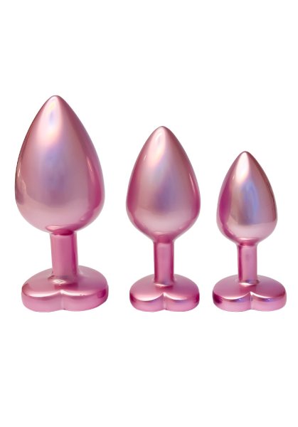 Gleaming Love Pearl Plug Set, Pink