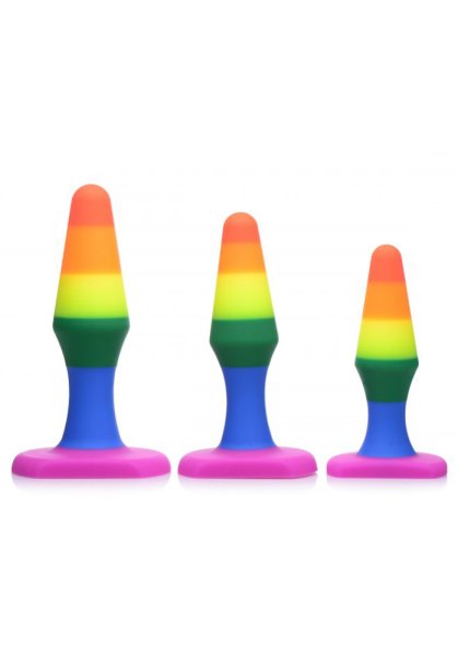 Silicone Rainbow Anal Trainer Set