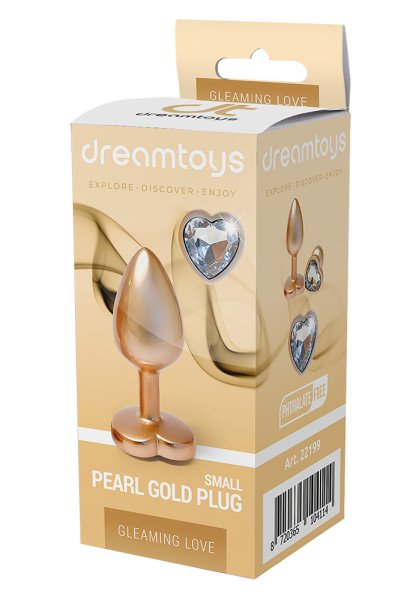 Gleaming Love Pearl Plug Small, Champagn