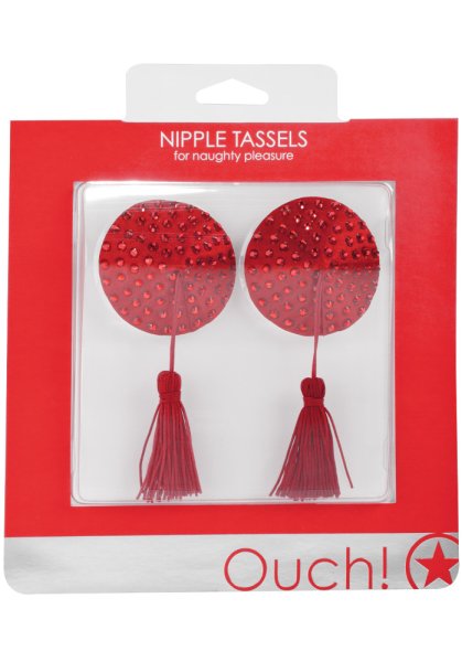 Nipple Tassels Round Shaped, Red