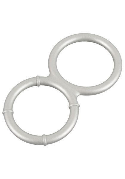 Metallic Silicone Cock & Ball ring