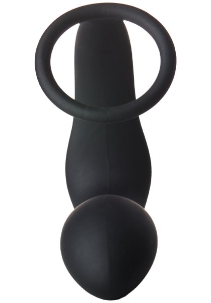 Fantasstic Vibrerande analplugg med penisring