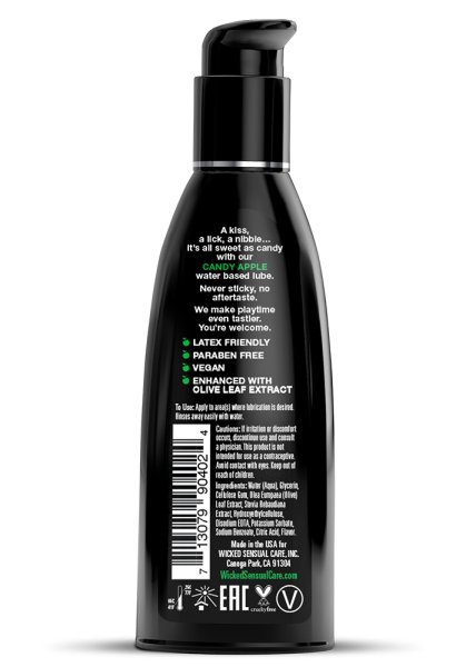 Wicked Aqua Candy Apple Flavored Lubricant 60 ml