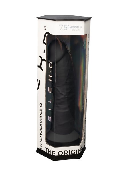 Dual Density Svart Dildo 19 cm