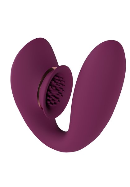 Twitch 3 Vibrator and Suction, Burgundy