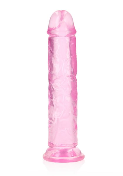 Crystal Clear dildo 18 cm, Pink