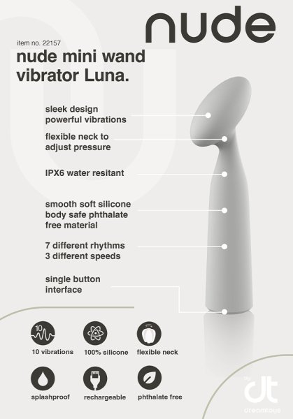 Nude Luna Mini Wand Massager