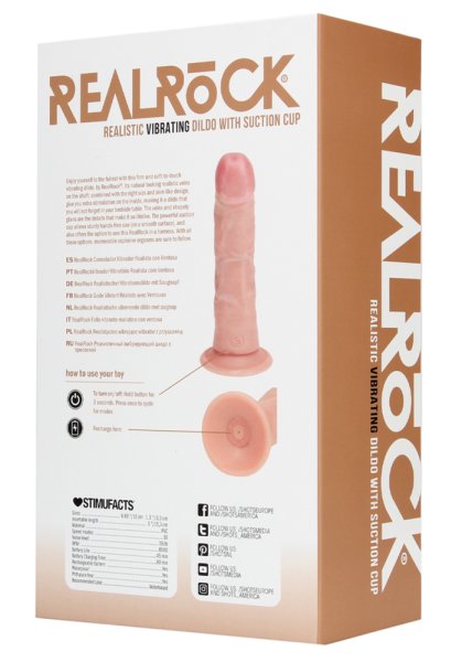 Realrock Vibrating Regular Curved Cock 15,5 cm
