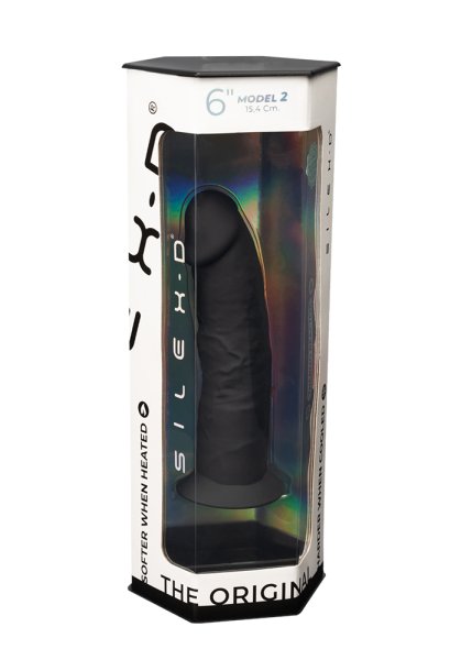 Dual Density Svart Dildo 15 cm