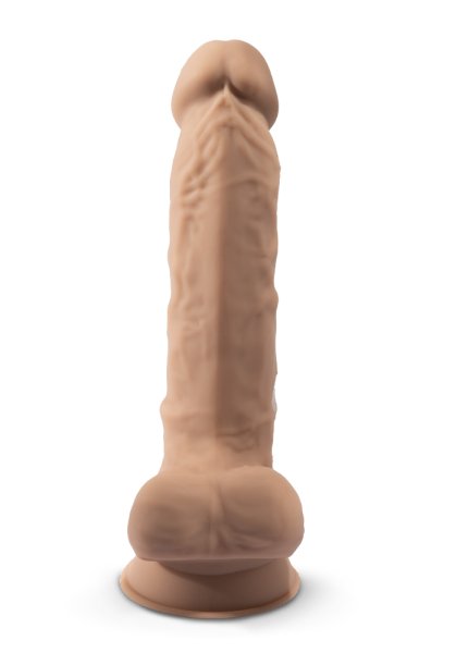 Dual Density Dildo med pung 18 cm