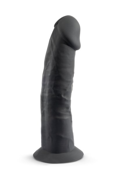 Dual Density Svart Dildo 19 cm