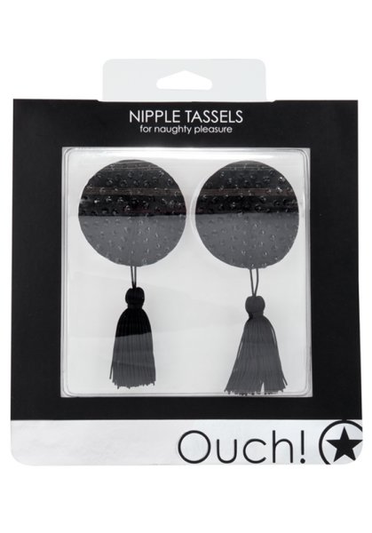 Nipple Tassels Round Shaped, Black