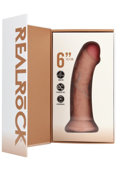Realrock Vibrating Regular Curved Cock 15,5 cm
