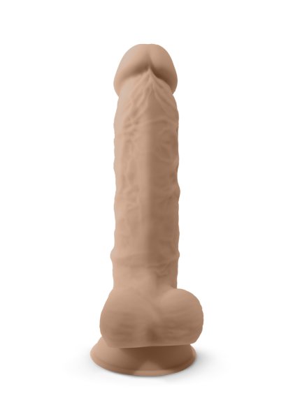 Dual Density Dildo med pung 20 cm