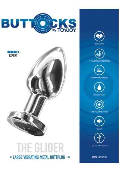 The Glider Vibrating Buttplug, Large