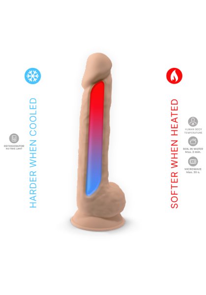 Dual Density Dildo med pung 38 cm