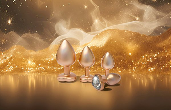 Gleaming Love Pearl Plug Set, Champagne