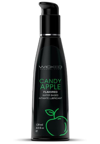Wicked Aqua Candy Apple Flavored Lubricant 120 ml