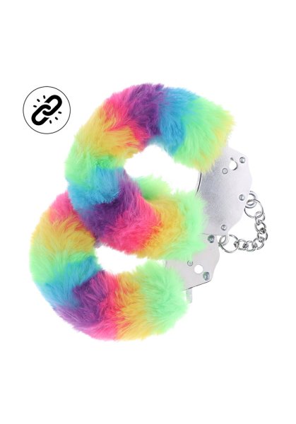 Ouch! Heavy-duty Fluffy Handcuffs - Multicolor 1