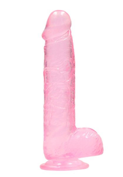 Crystal Clear dildo 15 cm, Pink