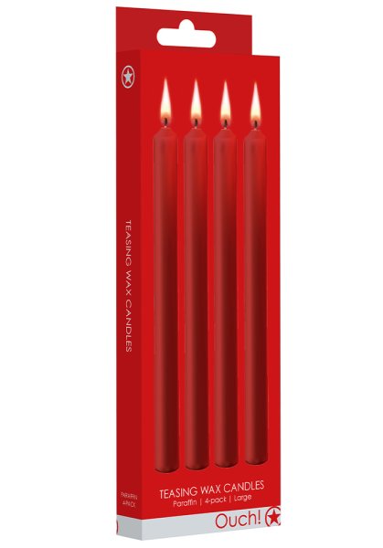 BDSM Vaxljus Röda Large 4-pack