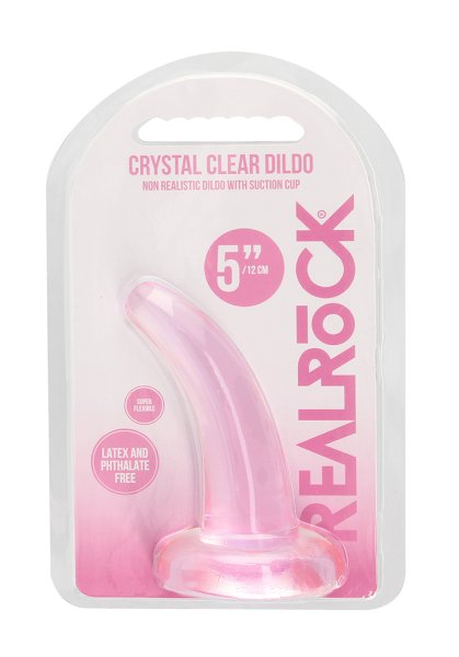 Crystal Clear non realistic dildo 11 cm, Pink
