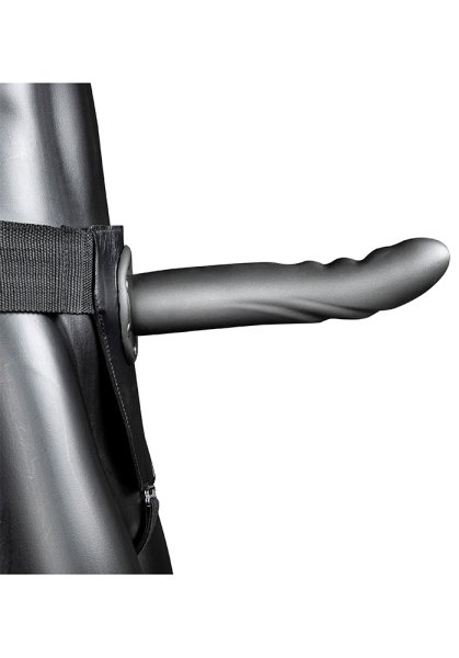 Ouch! Gunmetall Hollow Strap-On 20 cm
