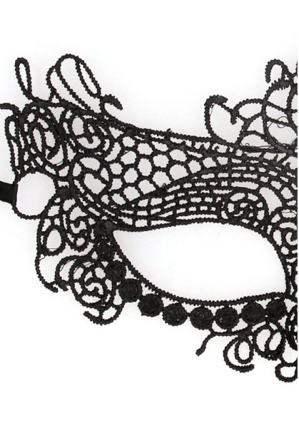 Queen black lace mask