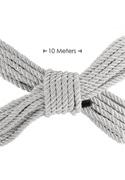 Ouch! Bondage Rope 10 m - Silver