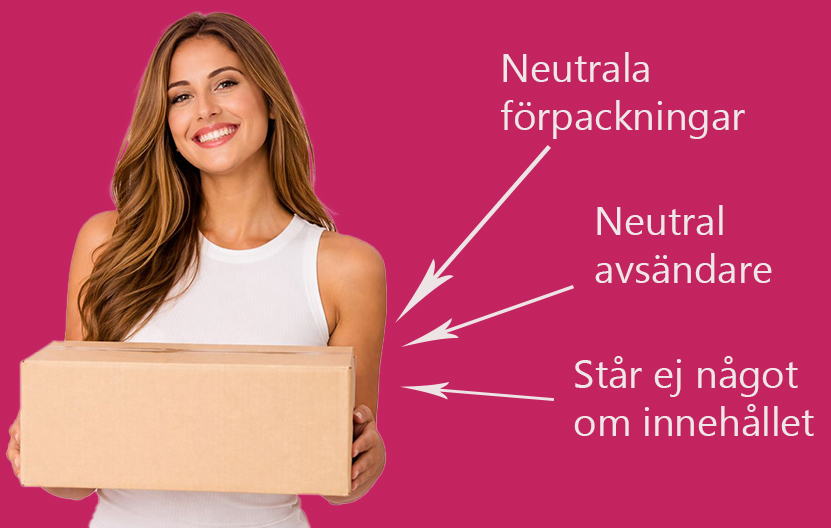 Alltid diiskreta och snabba leveranser